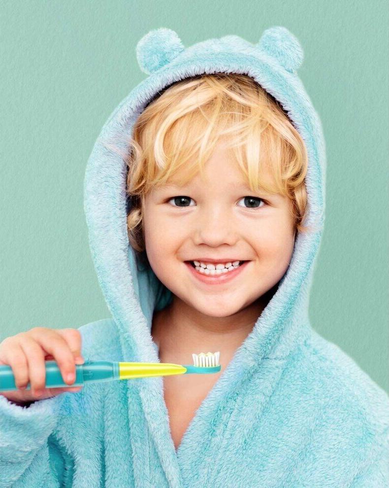 Kids Sonic Electric Toothbrush Rechargeable 3 Modes and 2 Heads