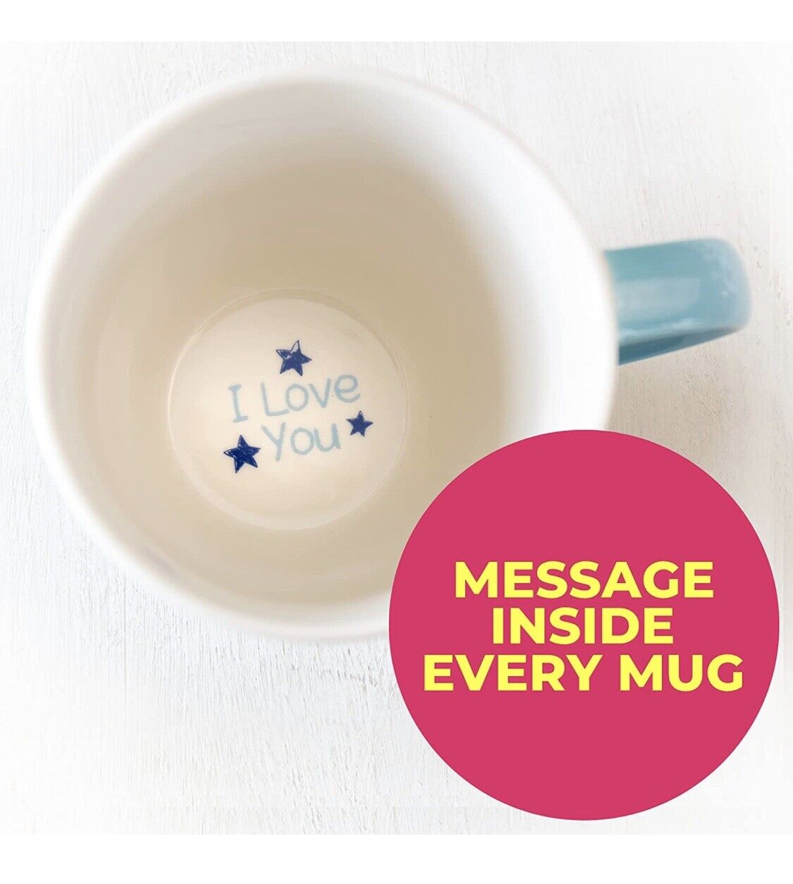 Dad Ceramic Coffee Mug – Blue Star Design with Gift Box