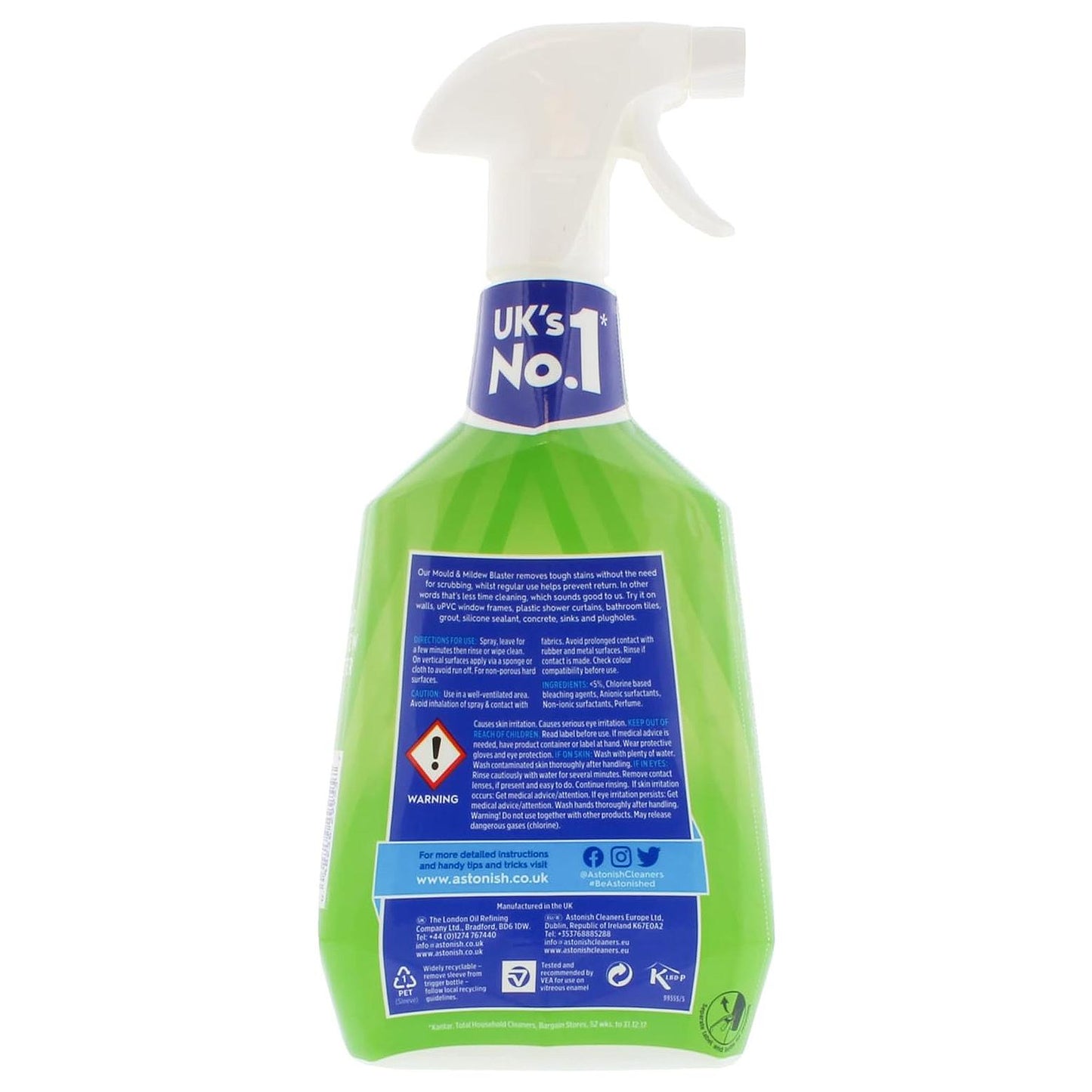 Mould & Mildew Remover Apple Burst – 750ml Household Cleaner