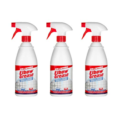 Elbow Grease Mould & Mildew Stain Remover Spray 700ml for Effective Mold Removal, Prevent Mould Growth Bathroom Kitchen Toilet Outdoor and Indoor