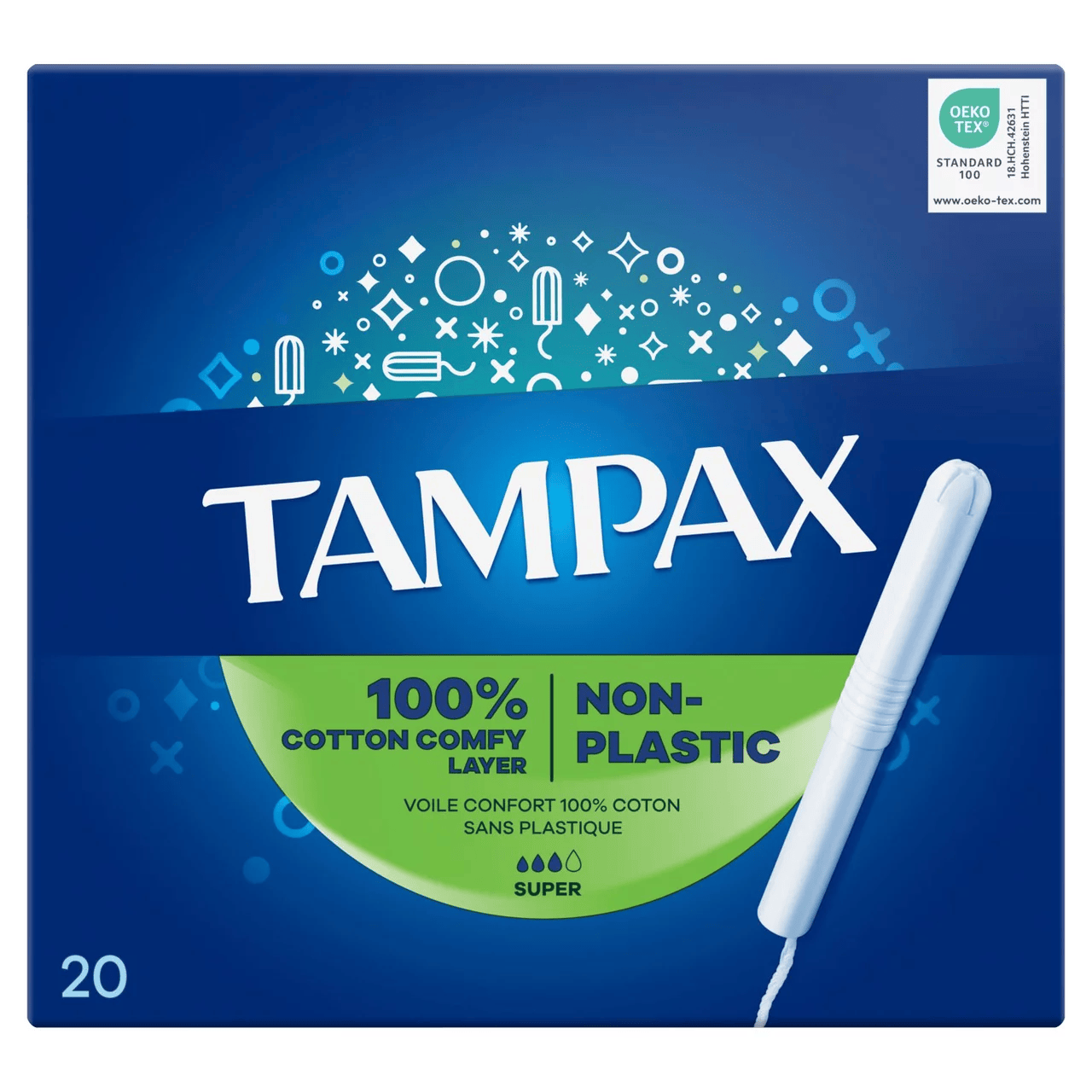 Super Tampons – Heavy Flow Protection (Pack of 20)