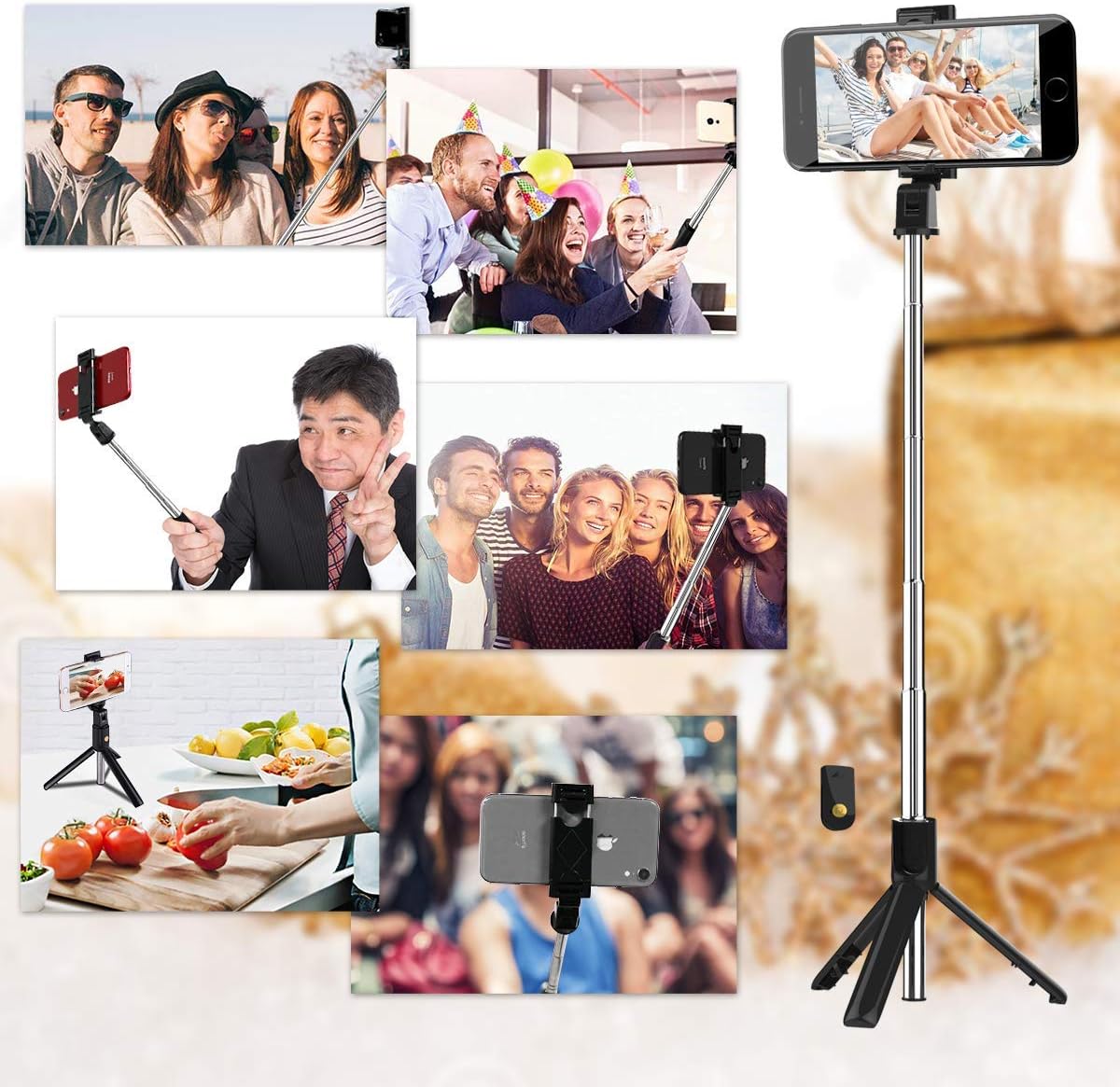 3-in-1 Professional Selfie Stick, Tripod & Wireless Remote – All-in-One Photography Accessory for Smartphones