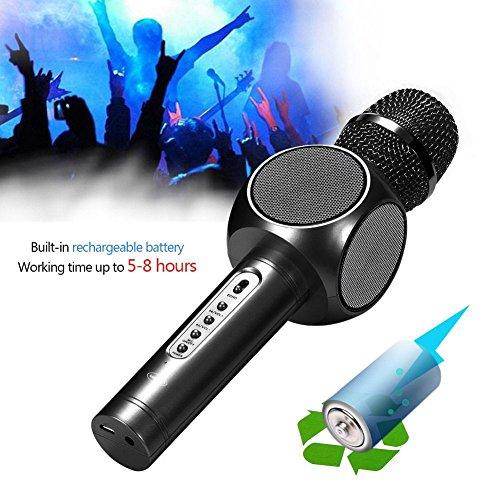Wireless Karaoke Microphone with Bluetooth Speaker – Portable Singing Mic for Home & Parties