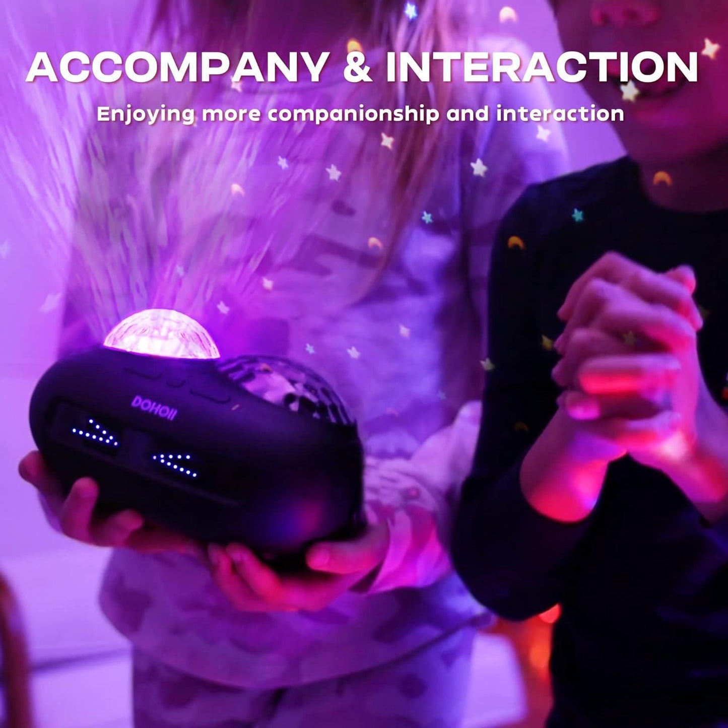 Galaxy Ocean Wave Projector – Bluetooth Speaker & White Noise Night Lamp