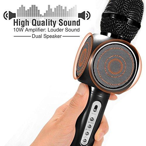 Wireless Karaoke Microphone with Bluetooth Speaker – Portable Singing Mic for Home & Parties