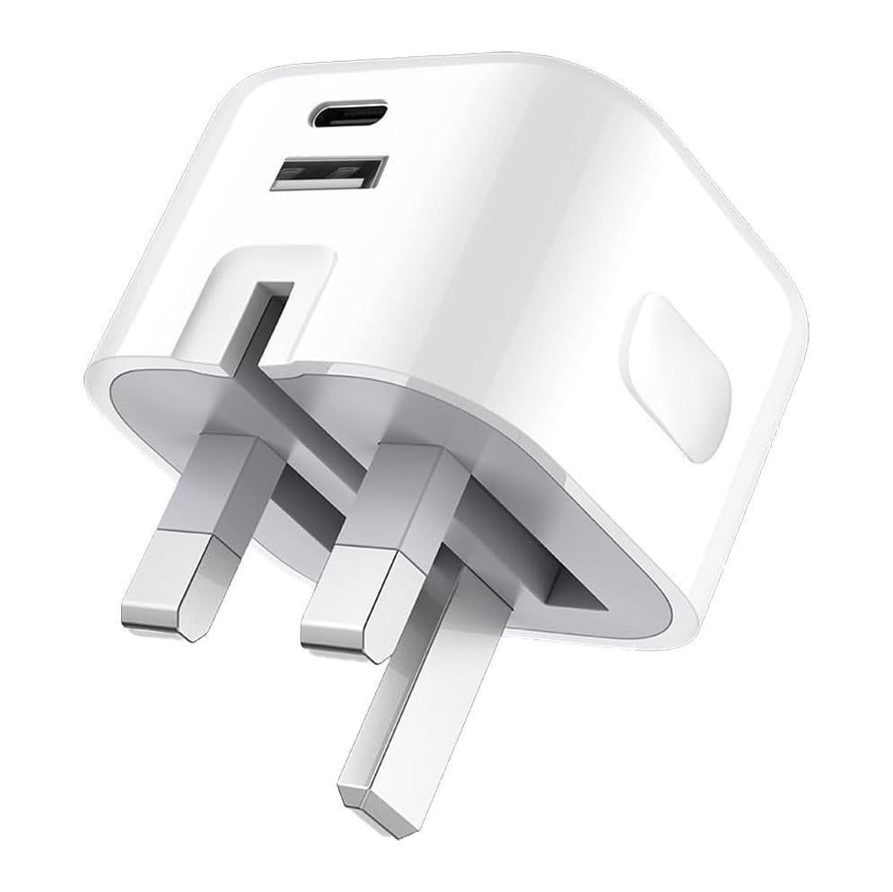 20W Dual-Port USB-C Charger – Fast, Fire-Retardant Design