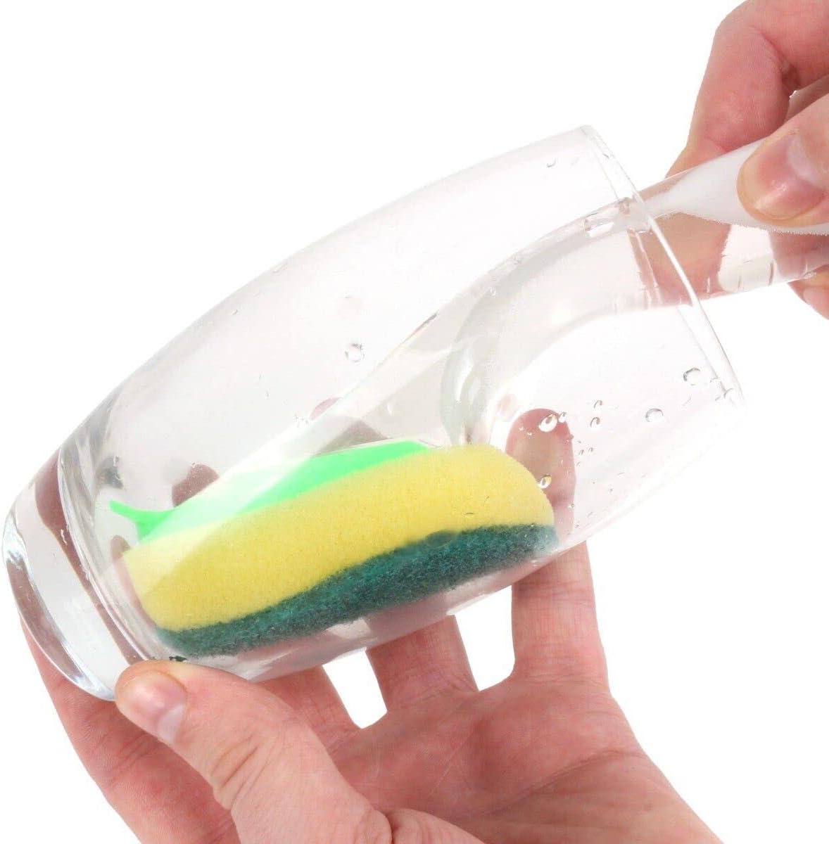 Refillable Sponge Brush with Soap-Dispensing Handle – Kitchen Cleaner