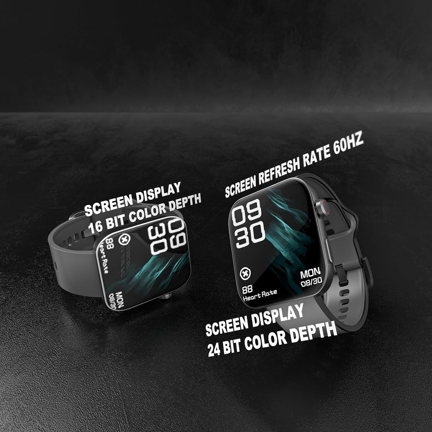 Smart Fitness Watch – IP68 Waterproof, Heart Rate, Calls, Android/iOS Compatible