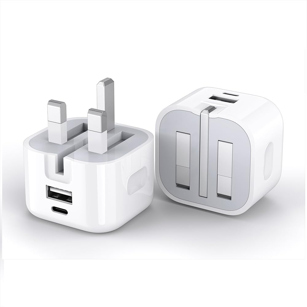 20W Dual-Port USB-C Charger – Fast, Fire-Retardant Design