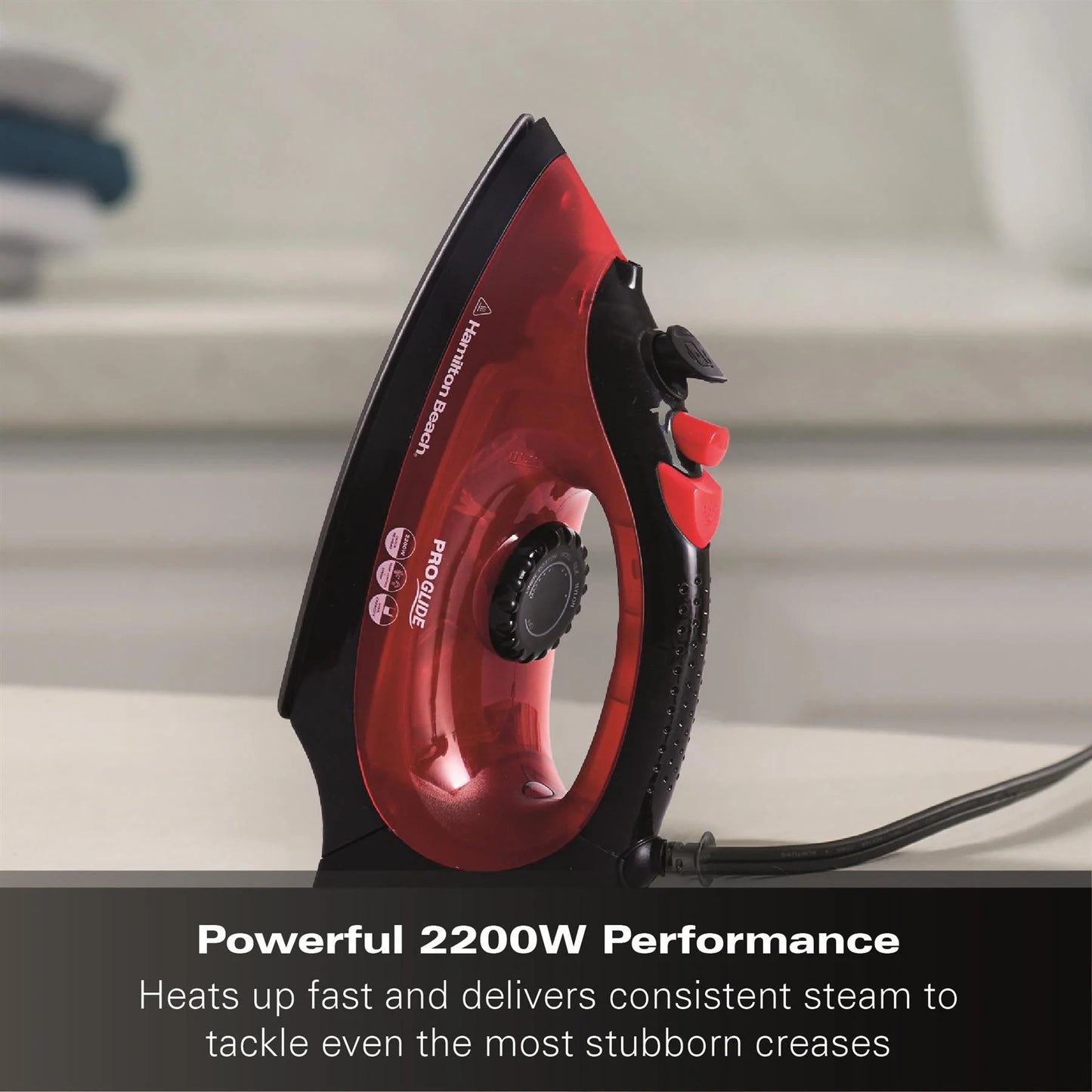 ProGlide 2200W Steam Iron – Fast Heat, Smooth Glide, Crease-Free Results