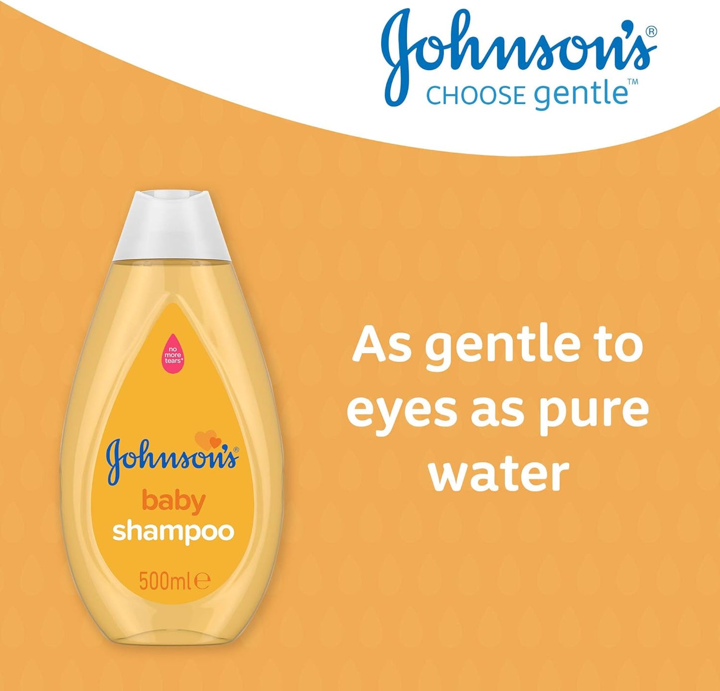 Johnson's Baby Shampoo 100ml Mini Travel Bottle, No More Tears Formula, Hypoallergenic, Soft and Shiny Hair, Ideal Baby Shower Gift - Haircare Kids for Holidays