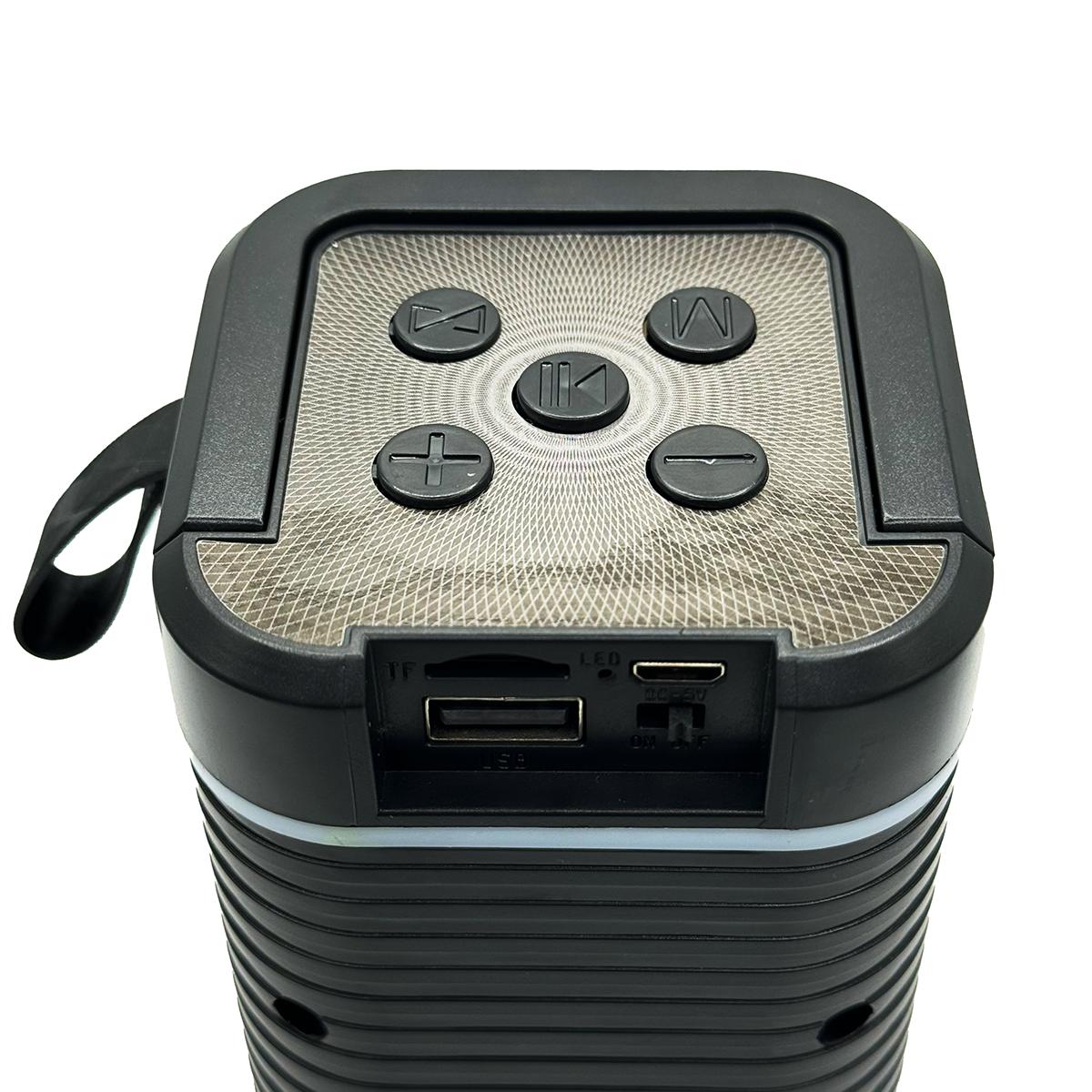 RGB Bluetooth Speaker with Phone Holder & FM/USB Playback