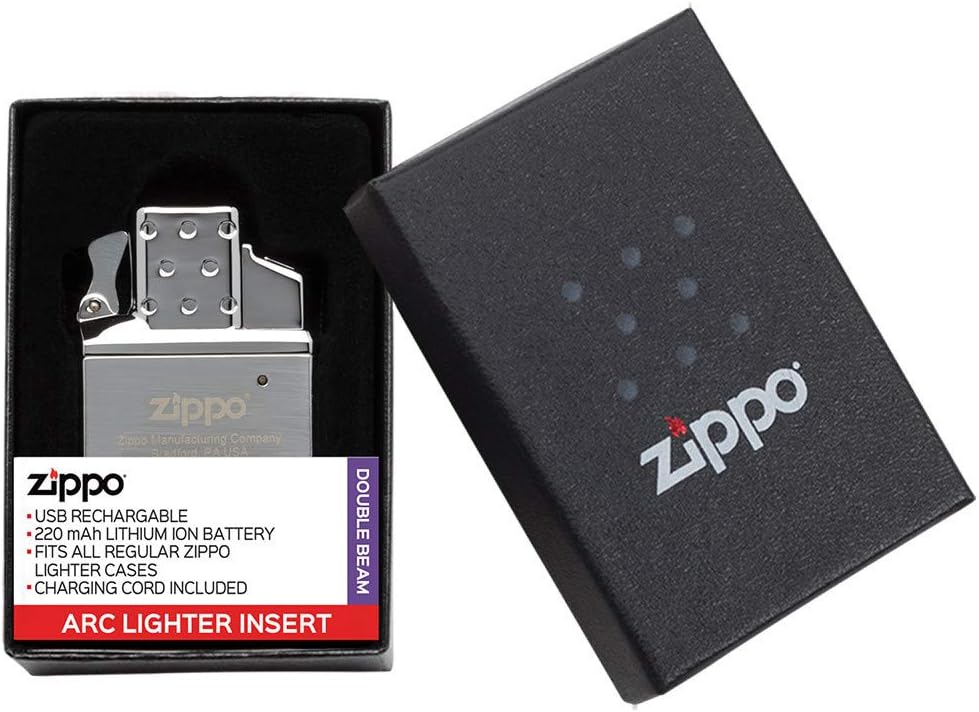 Double Plasma Arc Lighter Insert – USB Rechargeable, Flameless