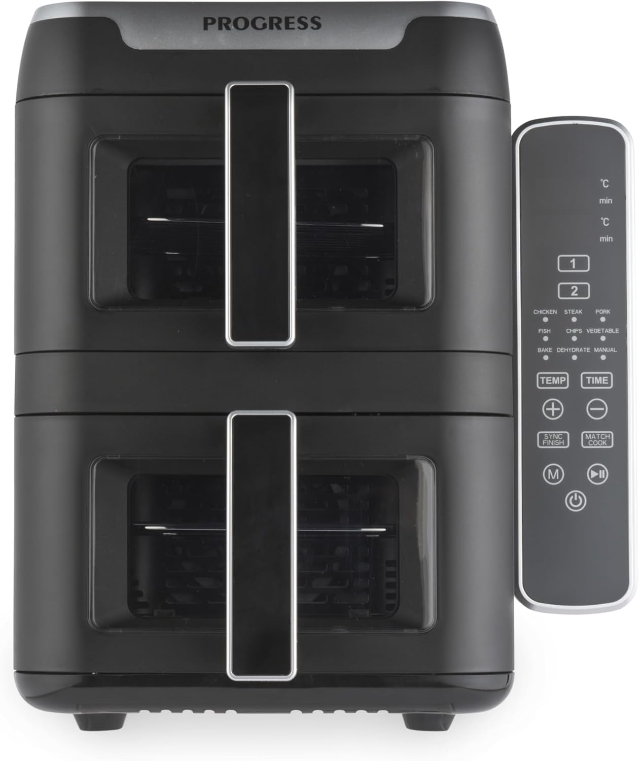 Dual Tier 9L Air Fryer – Digital Touch, 9 Functions, 2×4.5L Baskets, 2400W