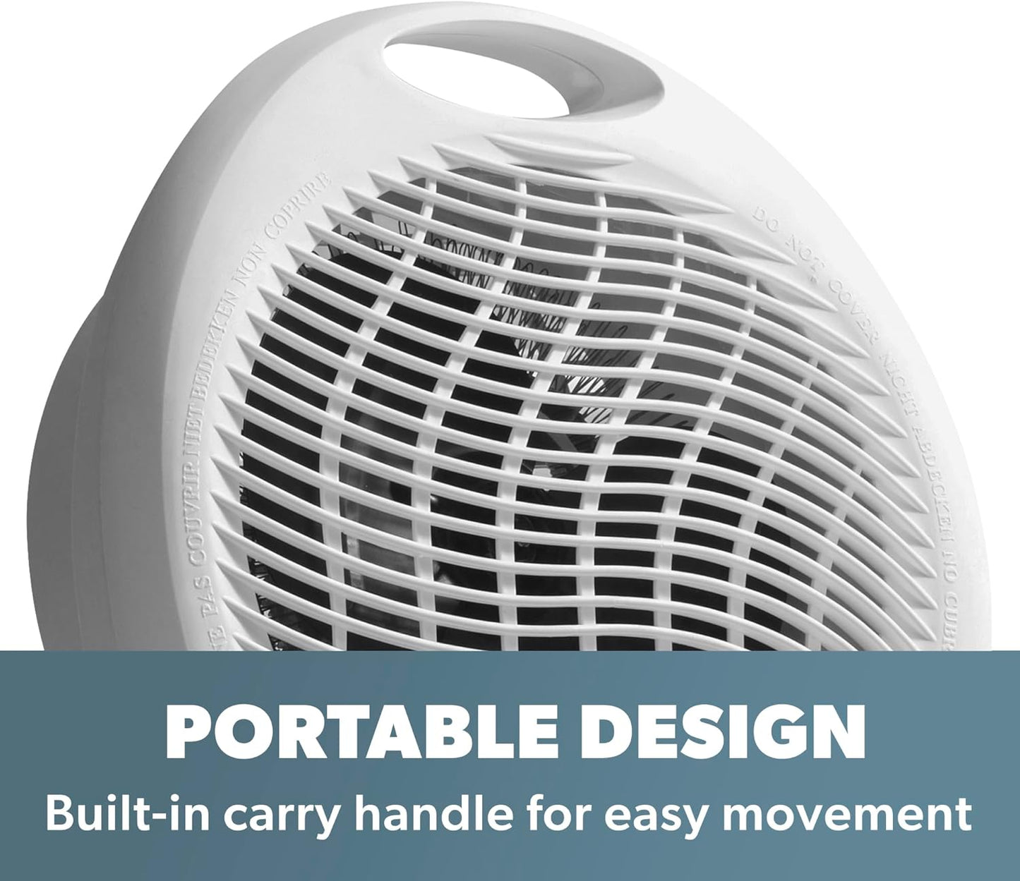 2000W Upright Fan Heater – 2 Heat Settings, Cool Fan Mode & Thermostat