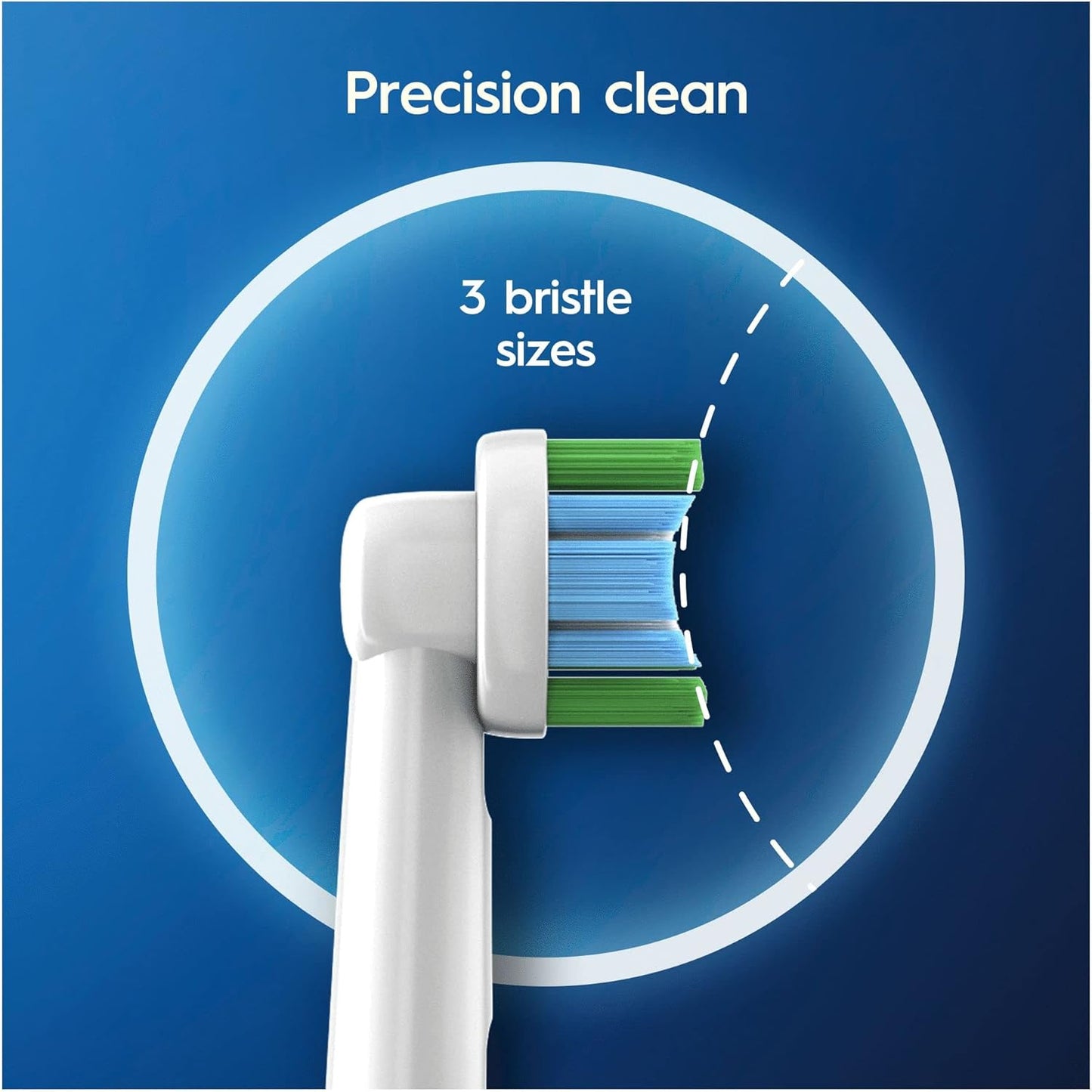 Pro Precision Clean Battery Toothbrush – Plaque Remover Head + 2 Batteries