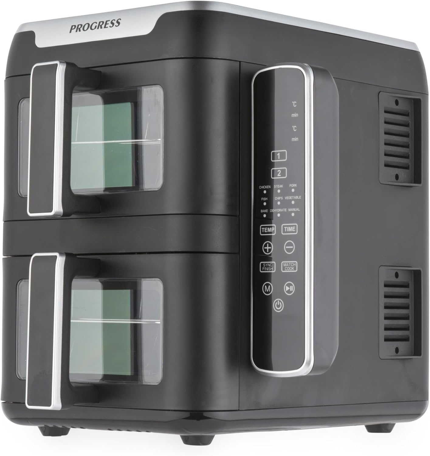 Dual Tier 9L Air Fryer – Digital Touch, 9 Functions, 2×4.5L Baskets, 2400W