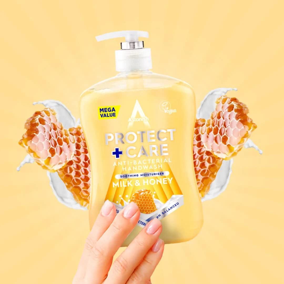 Milk & Honey Hand Wash – 600ml Antibacterial & Soothing