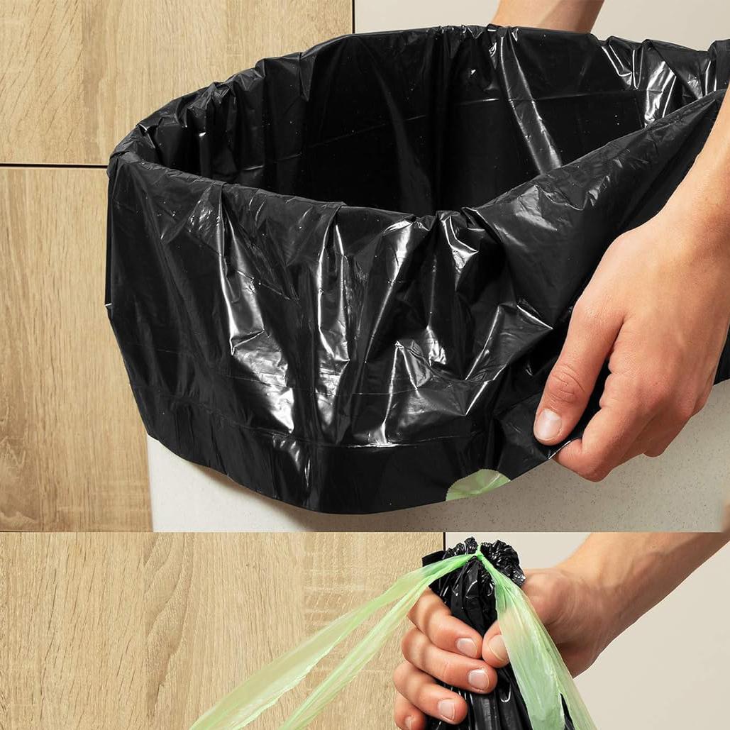Tidyz 10 x 100L Refuse Sacks Medium Strength and Extra Strong with Drawstring Closure Bin Bags