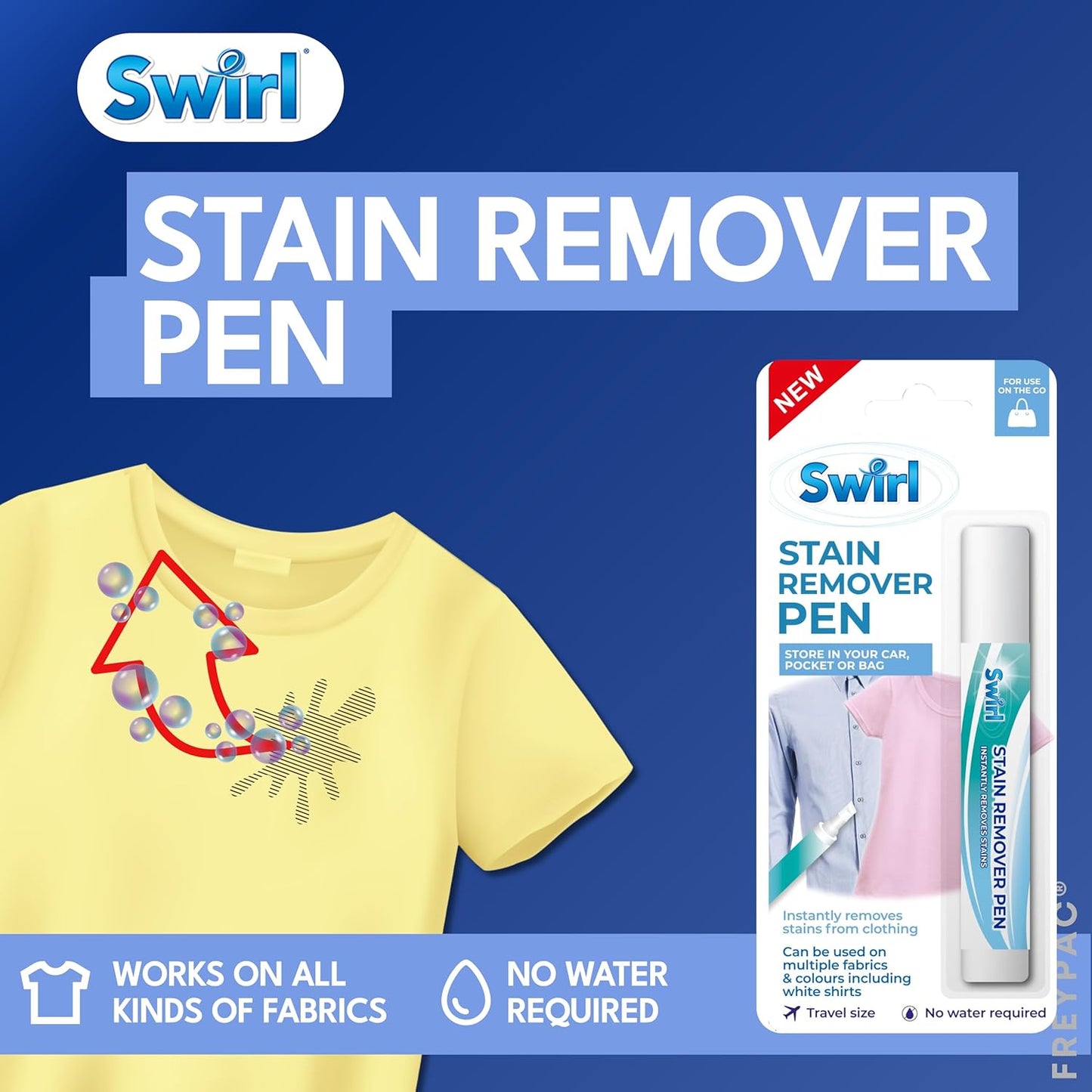 Stain Remover Pen – Compact, Travel Size, On-the-Go Fabric Spot Cleaner