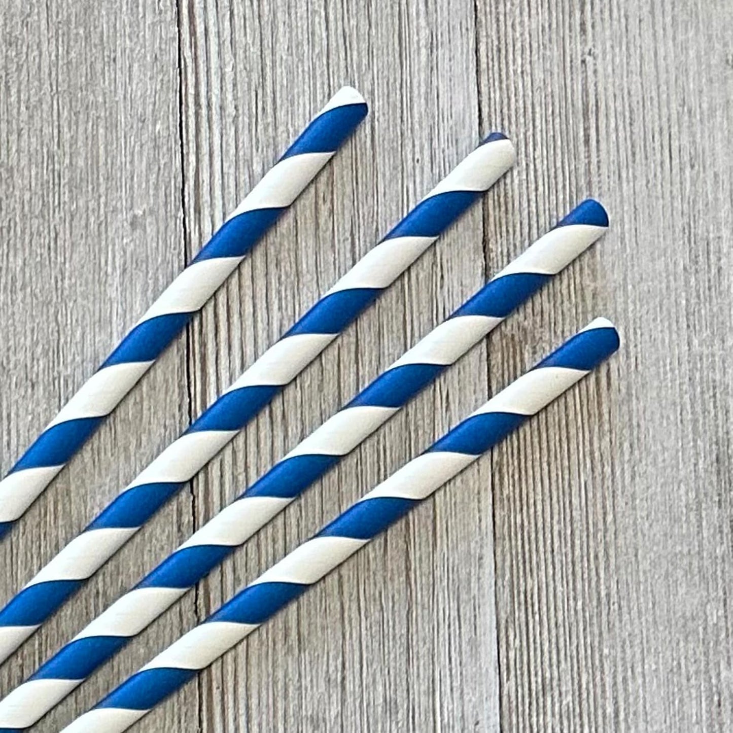 CarterGold 6mm x 190mm Paper Straws, 50 Pack - Environmentally Friendly, Biodegradable, for Parties, Events, Cocktails, Birthday, Wedding