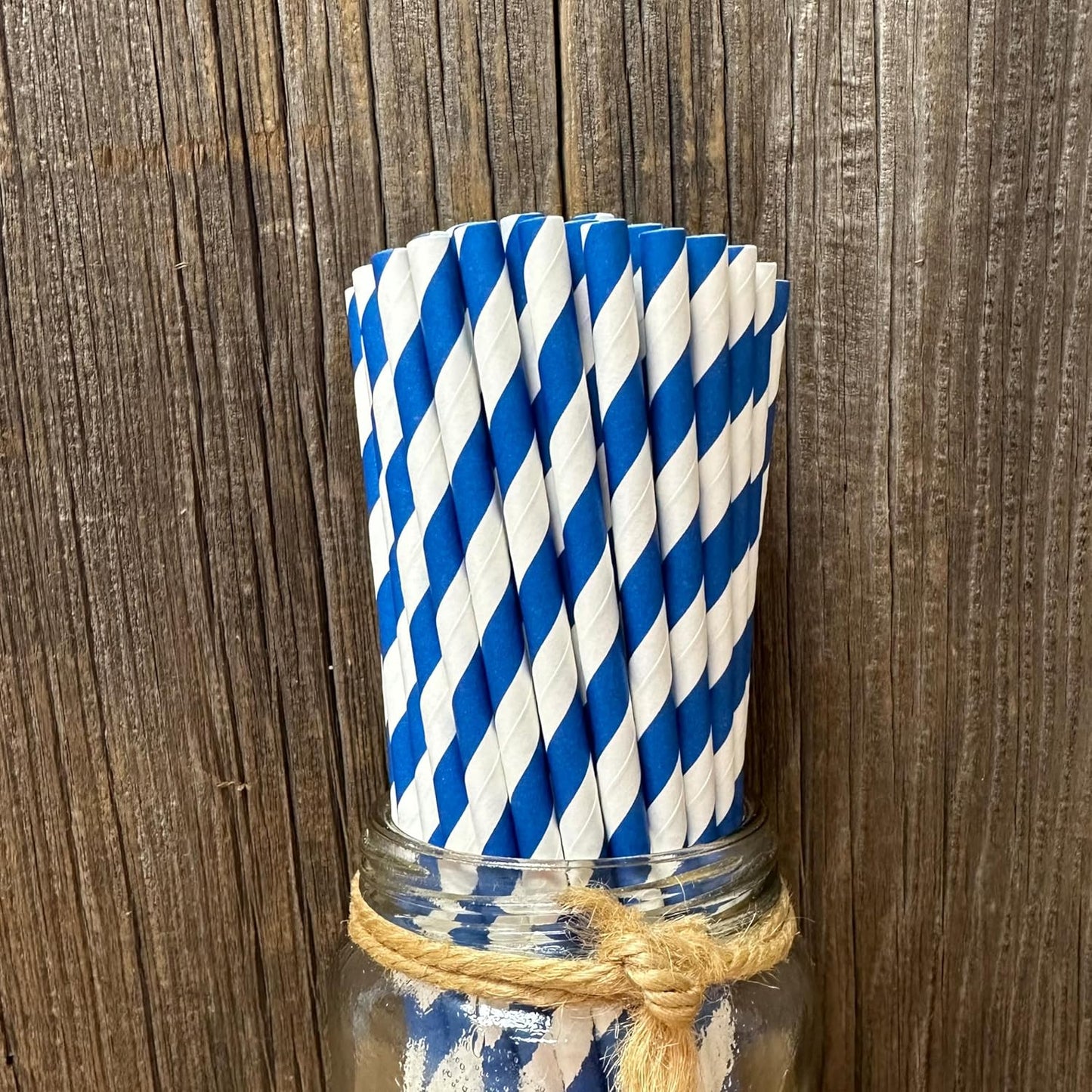 CarterGold 6mm x 190mm Paper Straws, 50 Pack - Environmentally Friendly, Biodegradable, for Parties, Events, Cocktails, Birthday, Wedding