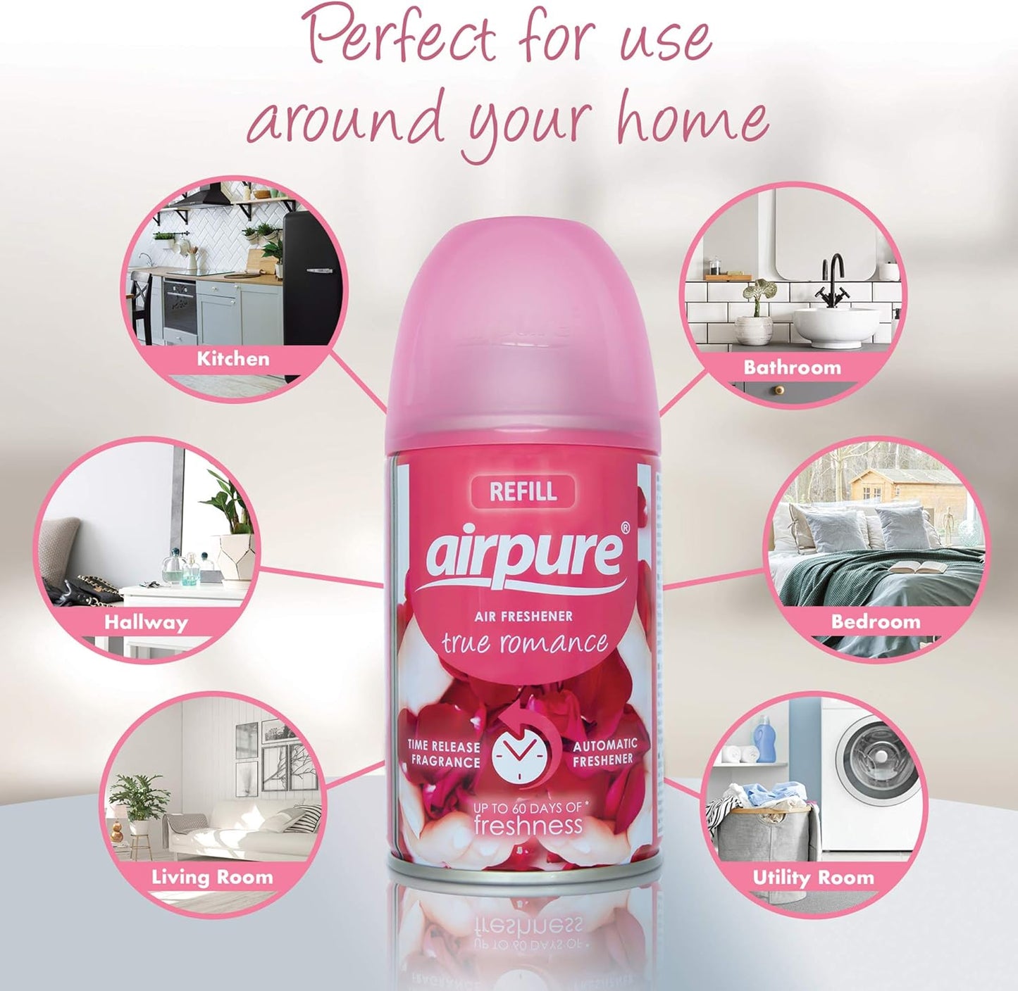 AirPure Moments Automatic Air Freshener Refills - 250ml, Pack of 3
