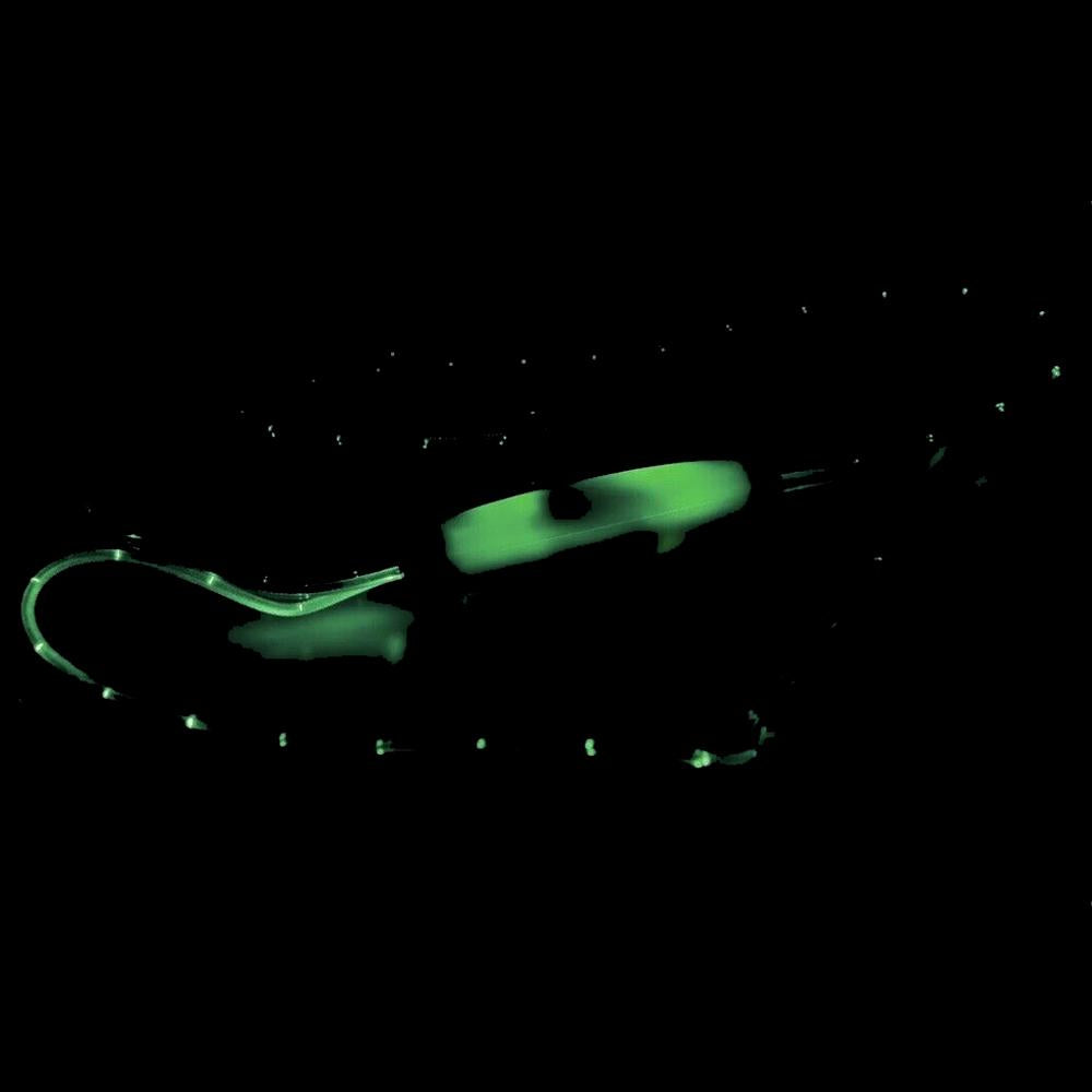 Light-Up Wired Earphones – Green In-Ear with Built-In Mic