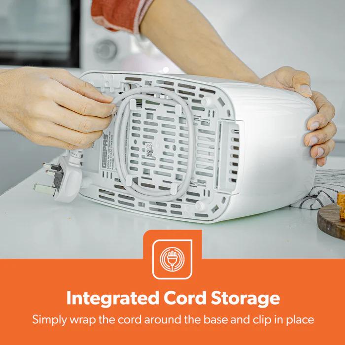 2-Slice Toaster – 650W, 6-Level Browning, Removable Crumb Tray