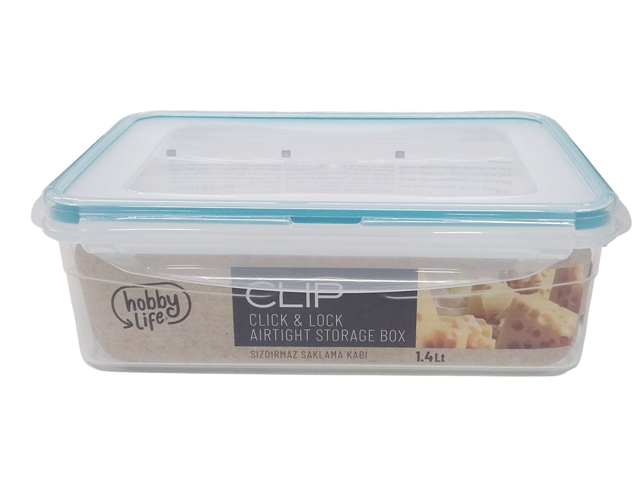 Hobby Life 1.4L Plastic Airtight Storage Container, Clear Food Container, Kitchen Pantry Organization, Transparent Seal Box, Meal Prep Storage, Freshness Preservation, Kitchen Storage Solution