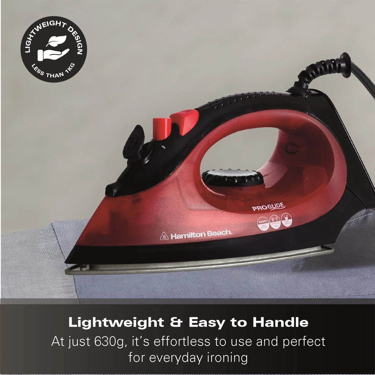 ProGlide 2200W Steam Iron – Fast Heat, Smooth Glide, Crease-Free Results