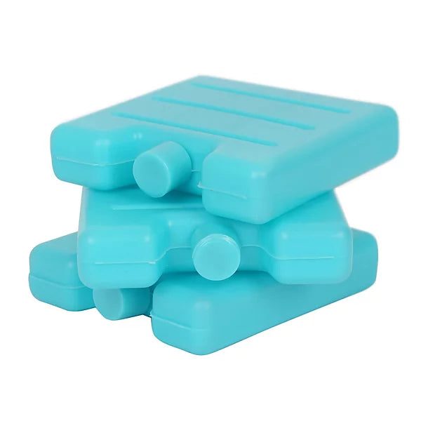 Ashley 3pc Mini Ice Brick Set - Reusable Freezer Blocks for Lunchboxes & Travel - Blue Ice Bricks