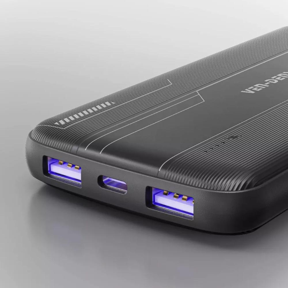 10,000mAh Portable Power Bank – Overheat & Overcharge Protection, Dual USB Output