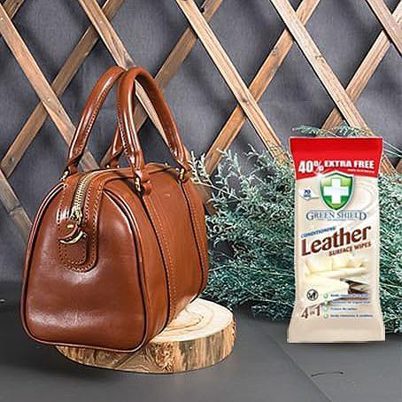 Leather Surface Wipes – 70 Pack, Conditioning & Cleaning for Furniture, Car & Shoes