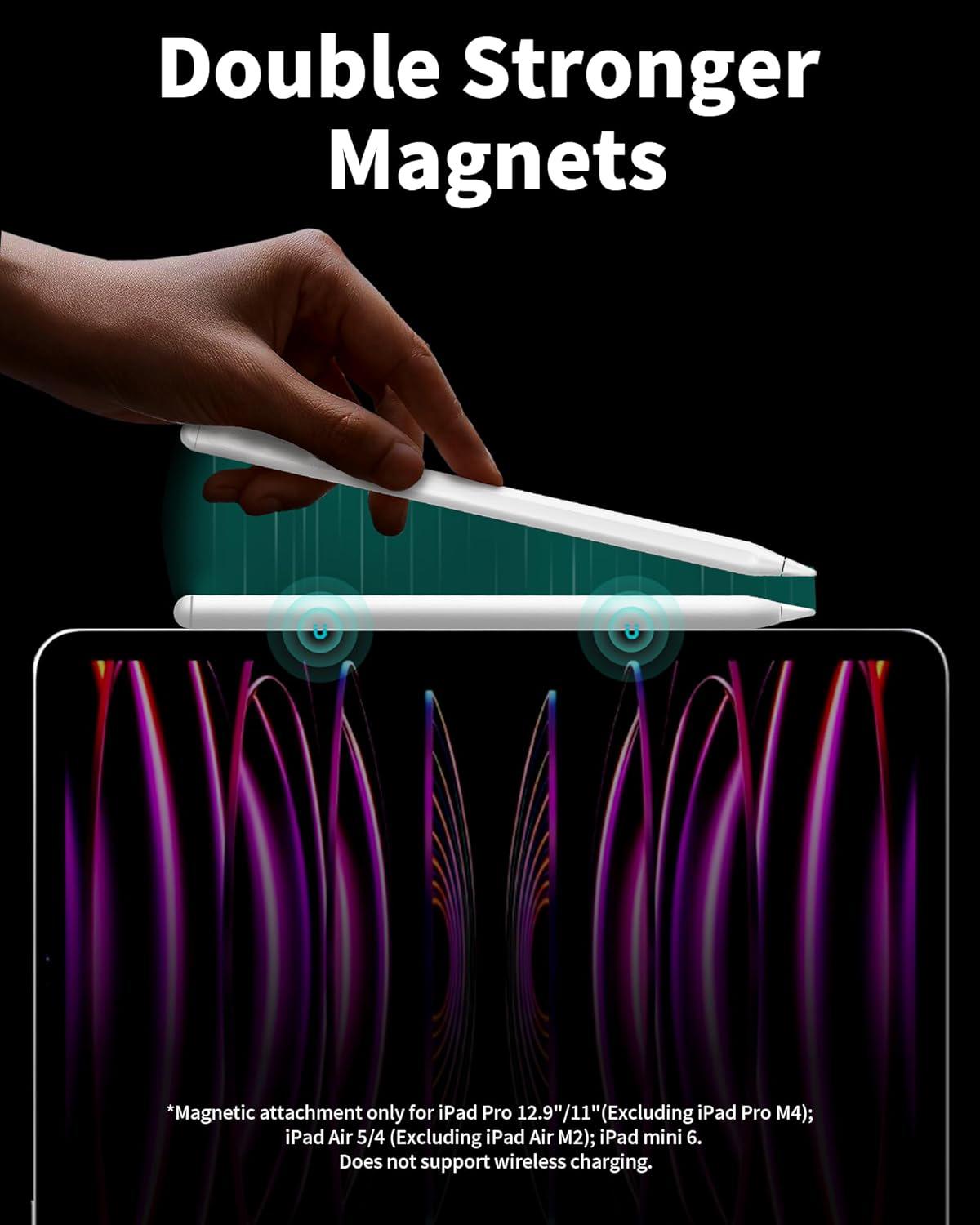 Wireless Charging Magnetic Stylus – Palm Rejection, Auto Magnetic Charge