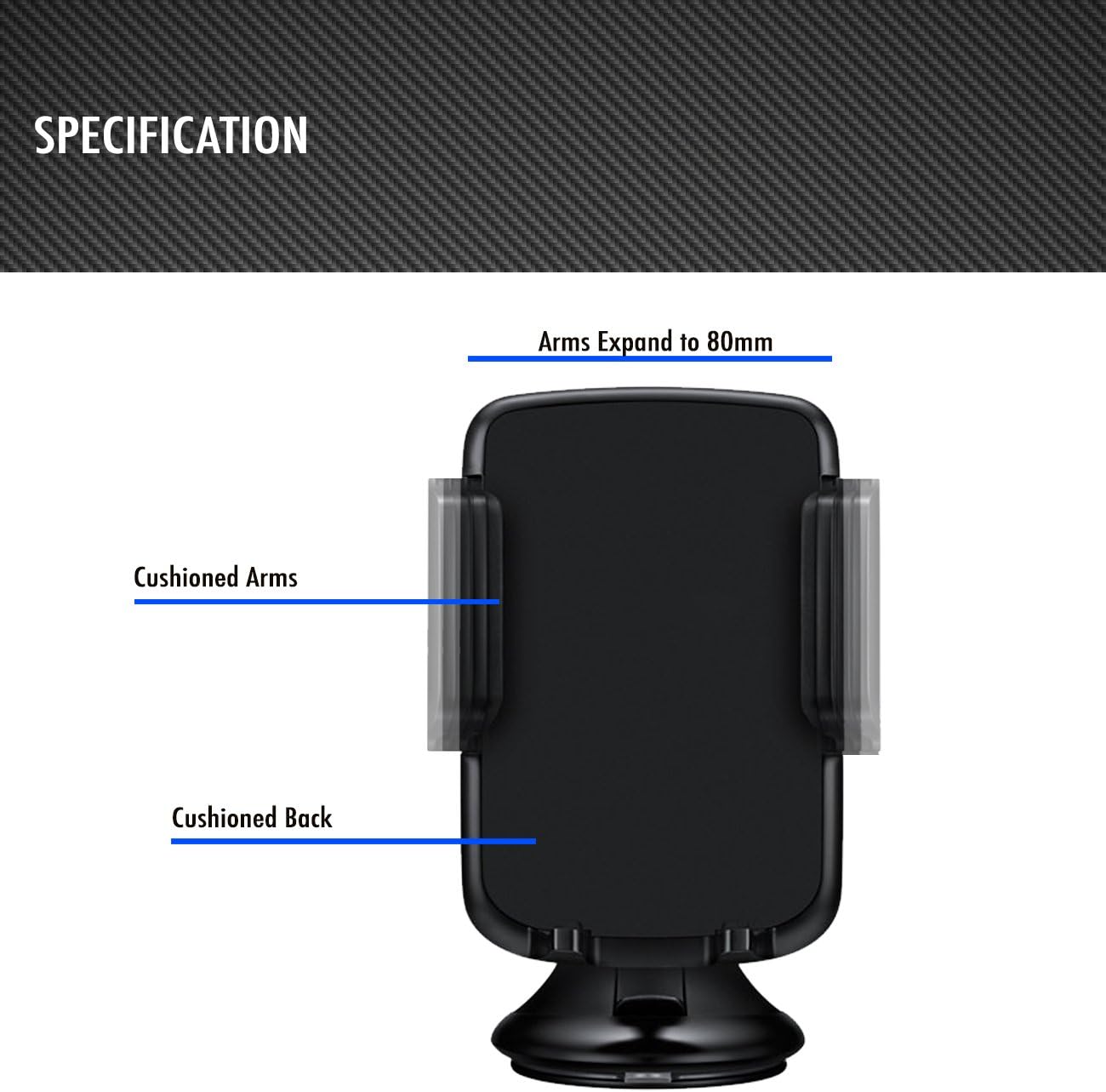 Car Window Mount Phone Holder – 360° Rotation, Magnetic Grip, Cable Clip