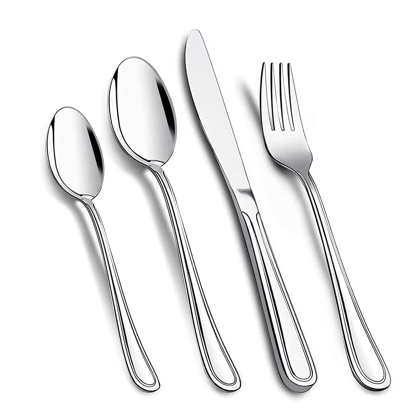 4-Piece Stainless Steel Cutlery Set – Durable, Rust-Resistant Tableware