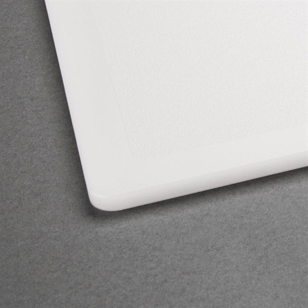 Ashley White Plastic Chopping Board, 25x15cm, Kitchen Cutting Board, Non-slip Surface, Food Prep Tool
