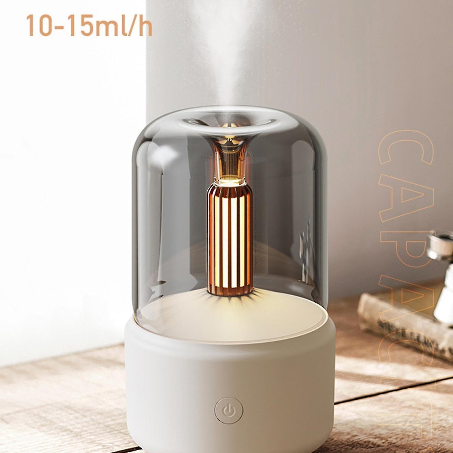 USB Candlelight Aroma Diffuser – 120ml Essential Oil Humidifier for Home, Office & Relaxation
