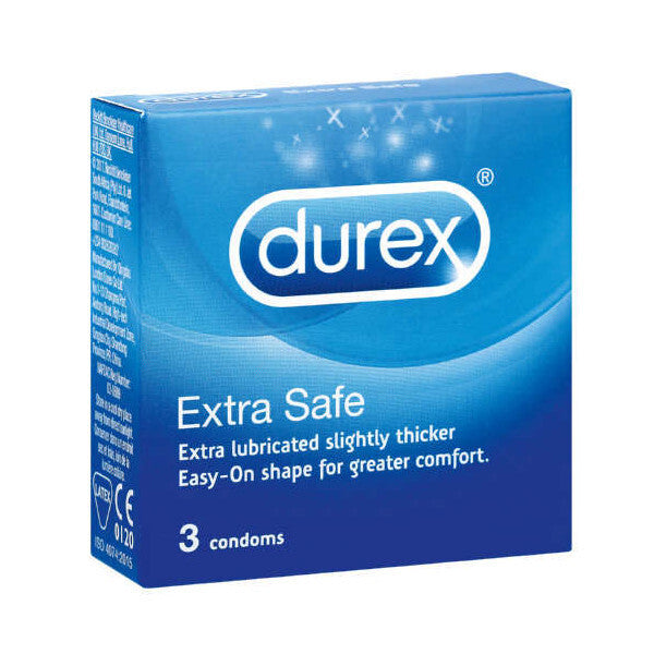 Extra Safe Condoms 3 Pack – Strong, Lubricated, Comfortable Fit