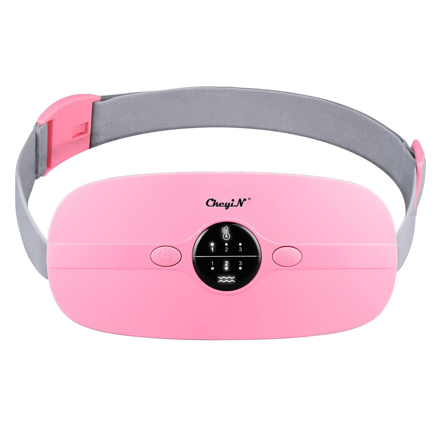 Ckeyin Portable Menstrual Heating & Massaging Belt, 3 Heat Levels, 3 Vibration Massage Modes, Fast Heating Wrap for Cramps - Best Gift for Her, Electric Waist Pad