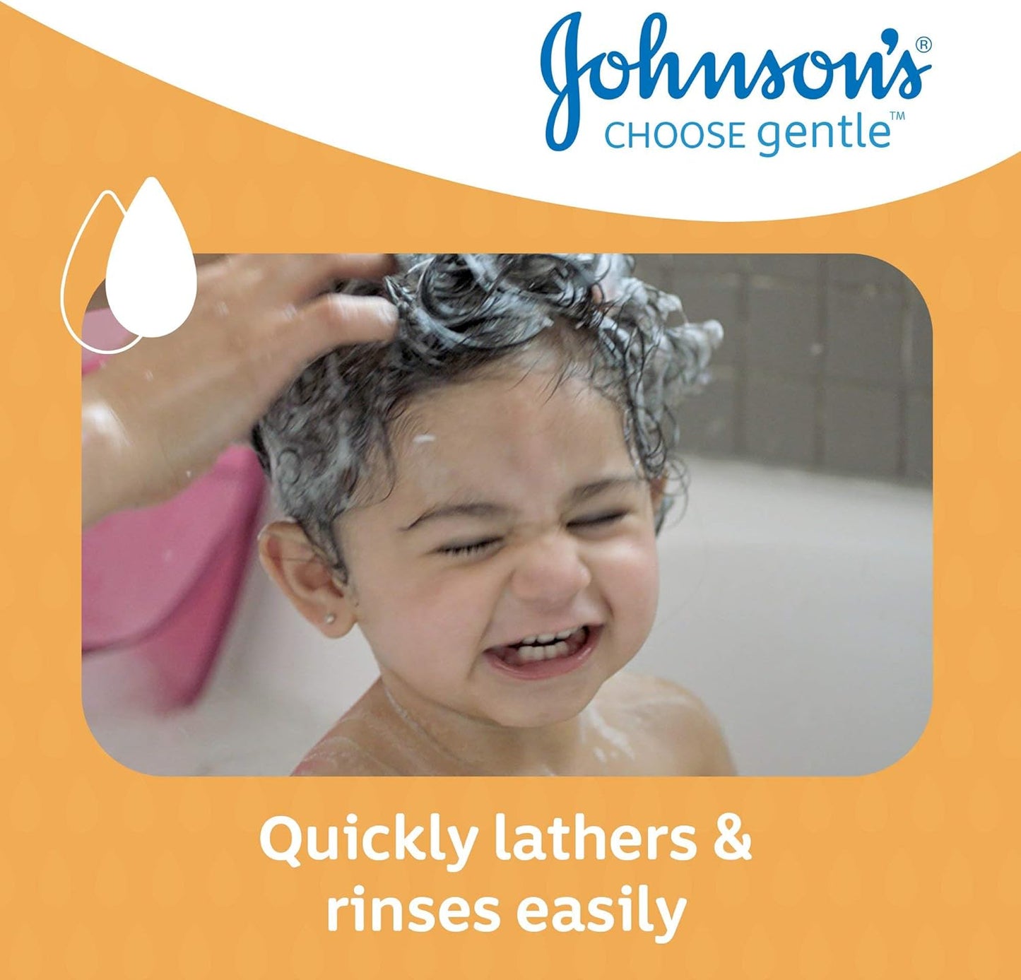 Johnson's Baby Shampoo 100ml Mini Travel Bottle, No More Tears Formula, Hypoallergenic, Soft and Shiny Hair, Ideal Baby Shower Gift - Haircare Kids for Holidays