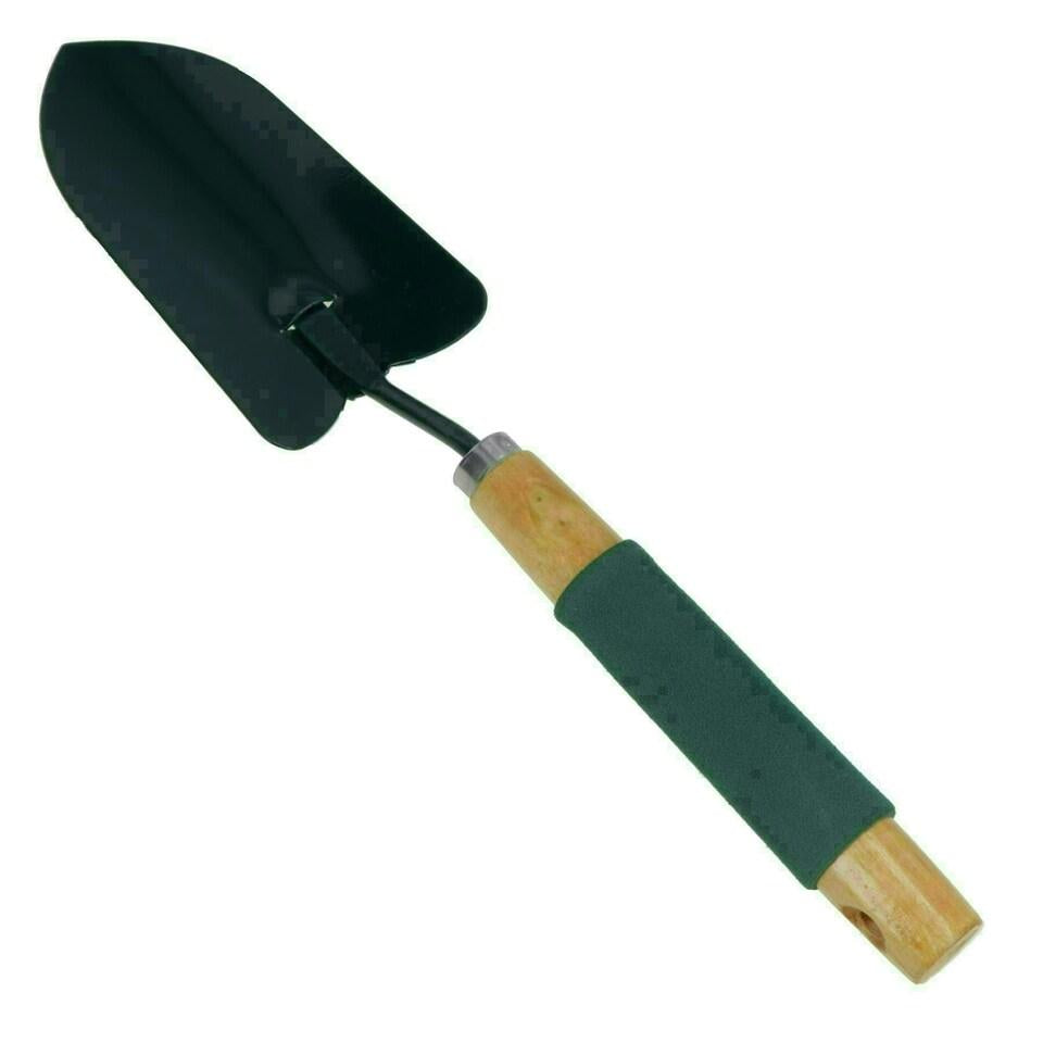 Green Grip Garden Trowel – 40cm Wooden Handle Digging Spade