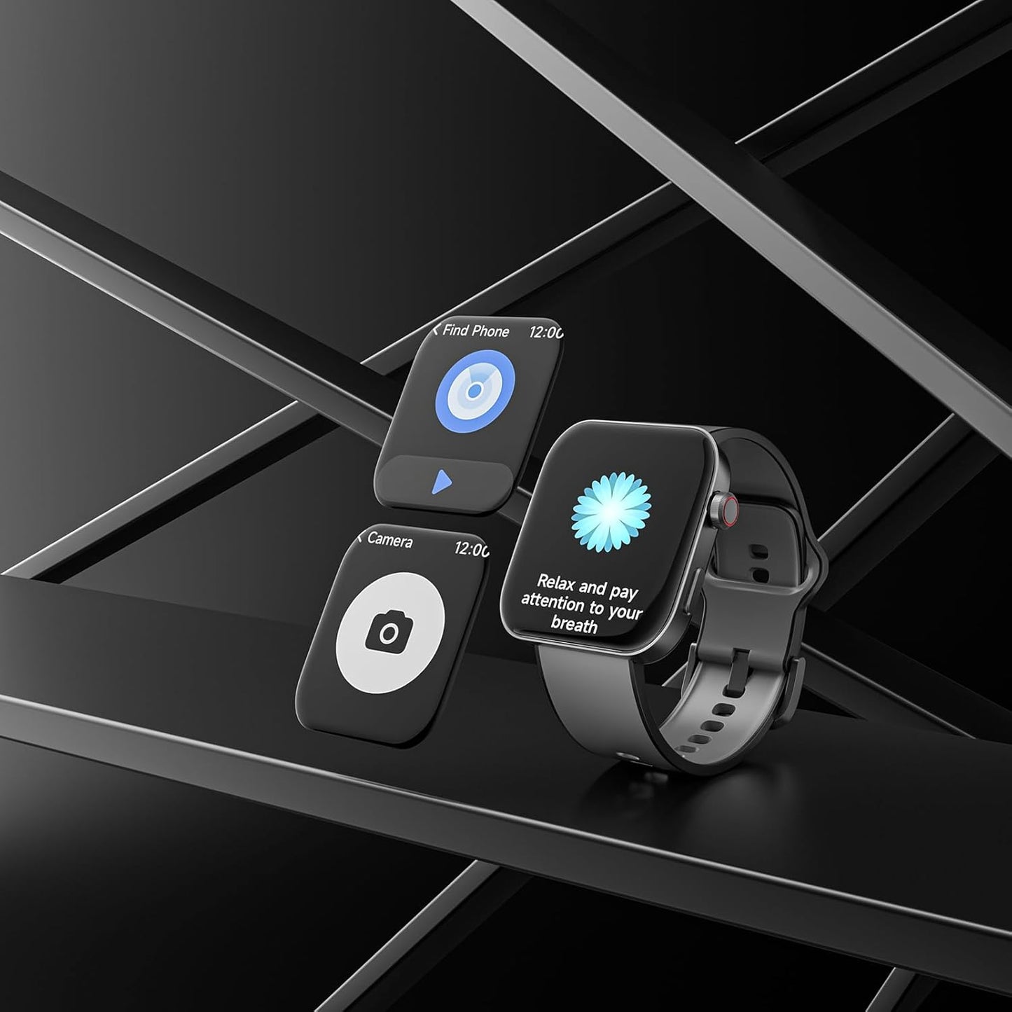 Smart Fitness Watch – IP68 Waterproof, Heart Rate, Calls, Android/iOS Compatible