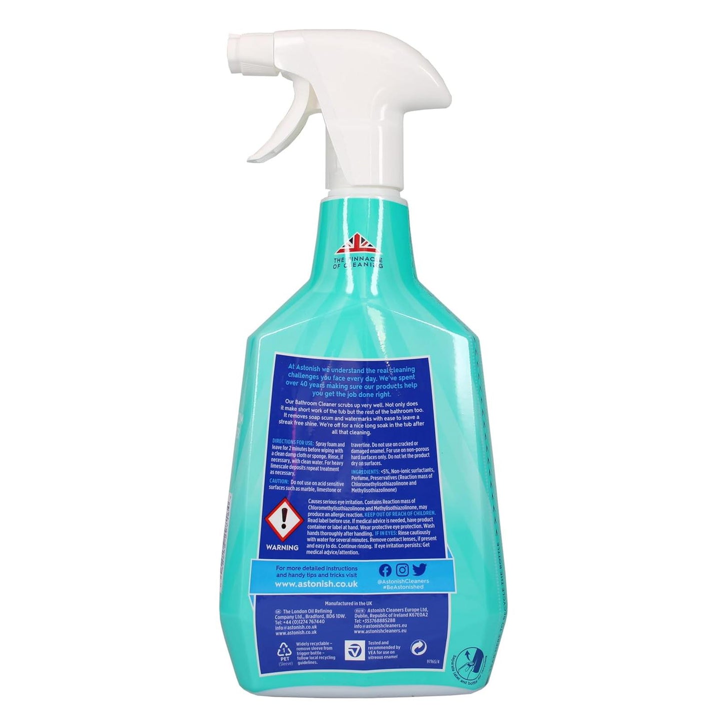 Bathroom Cleaner Spray – White Jasmine & Basil 750ml
