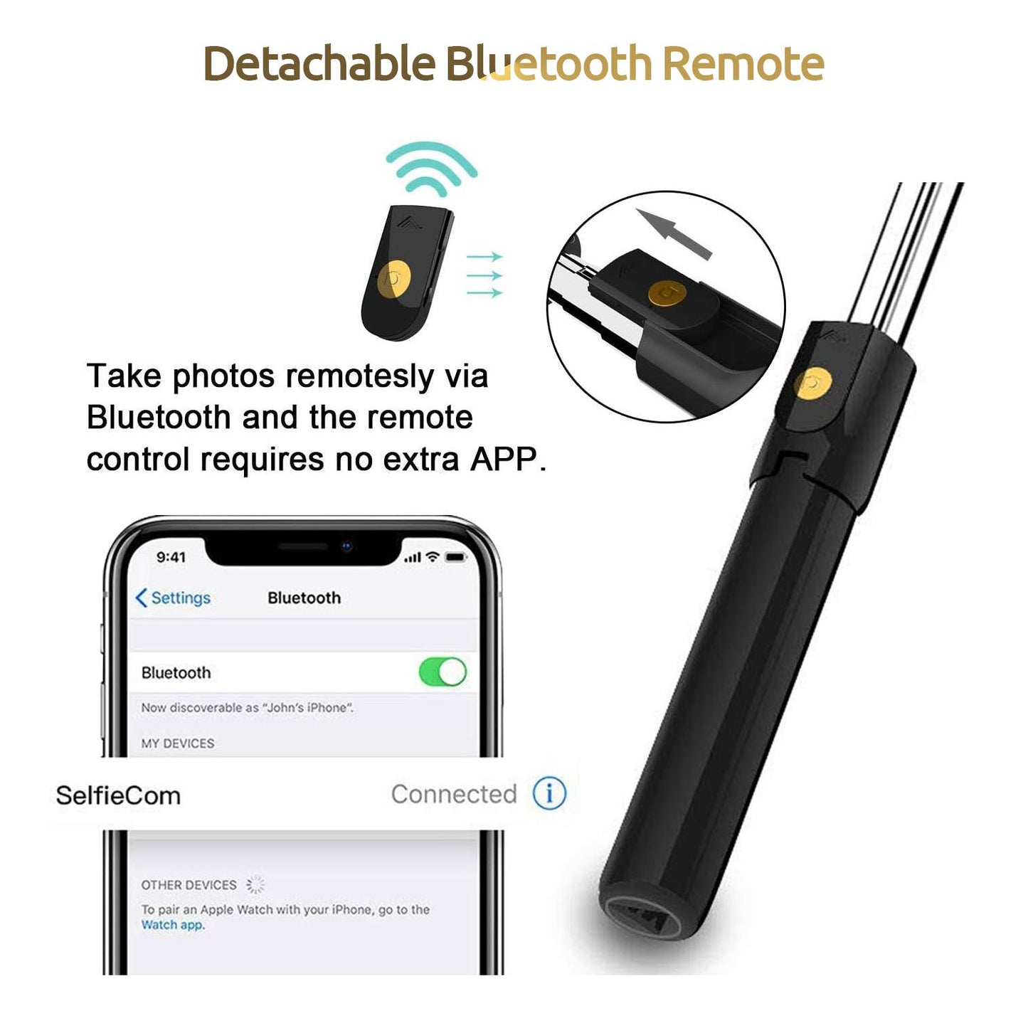 3-in-1 Professional Selfie Stick, Tripod & Wireless Remote – All-in-One Photography Accessory for Smartphones