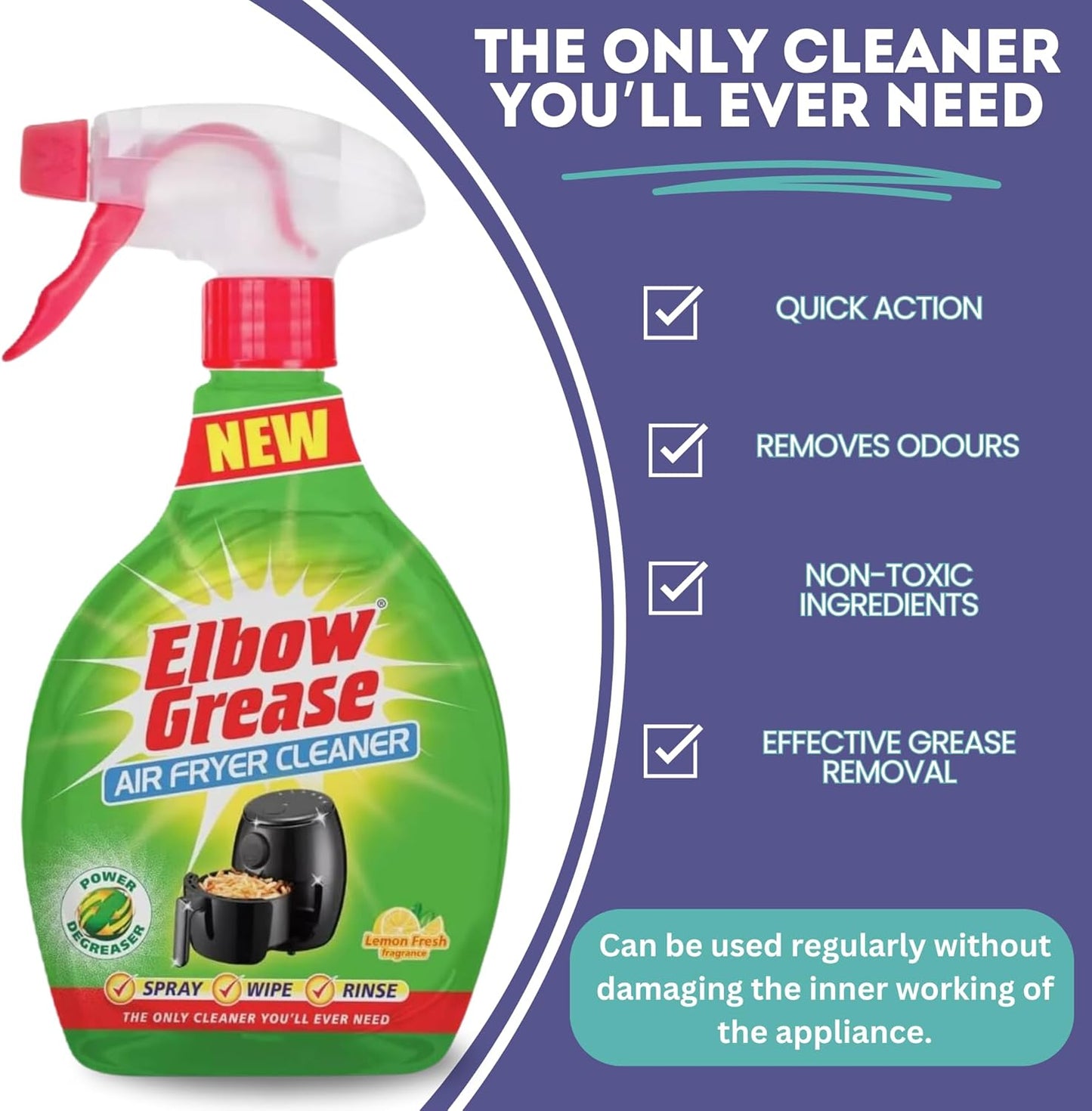 Air Fryer Cleaner Spray 500ml – Deep Cleaning & Grease Removal