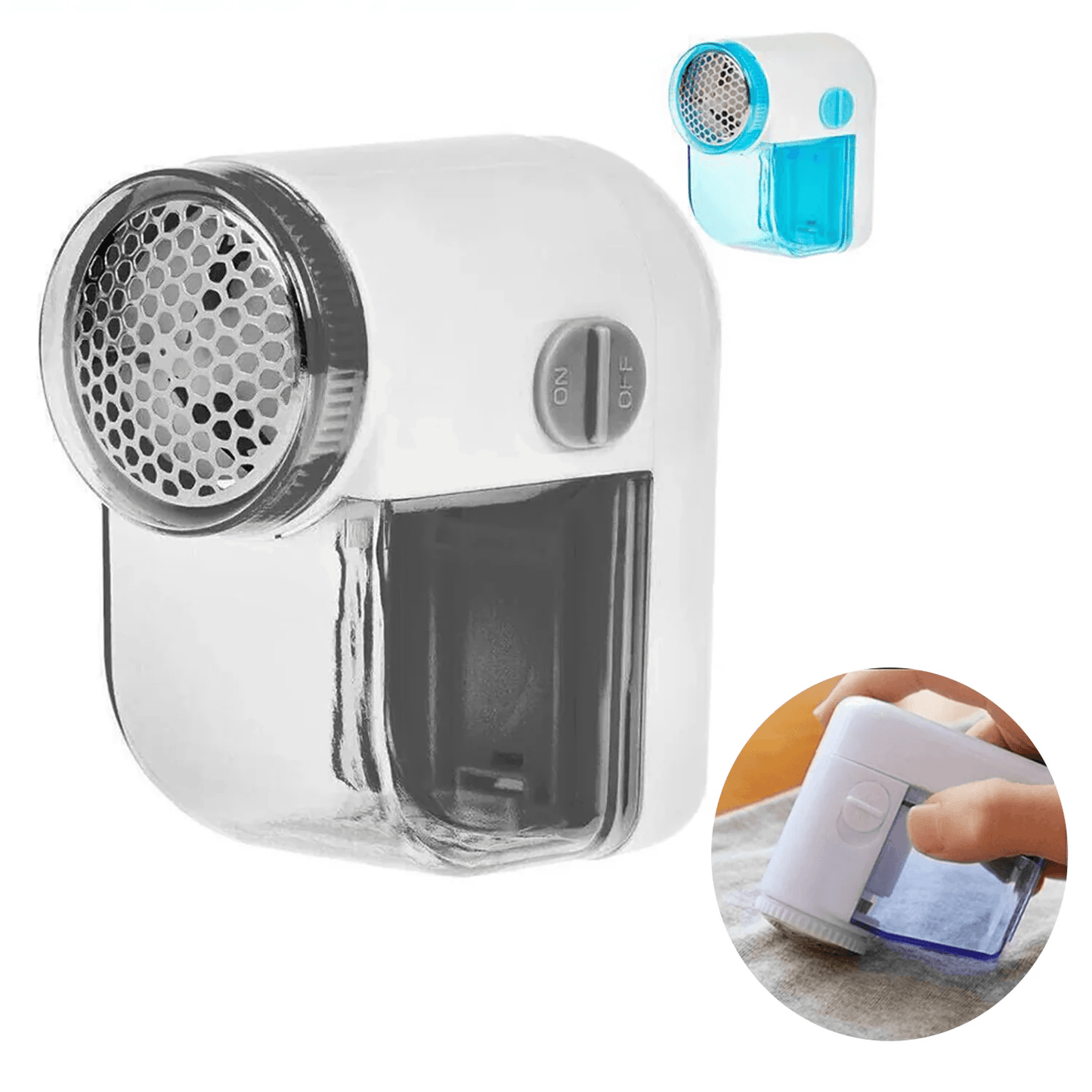 Portable Compact Fabric Shaver – Battery-Powered Fuzz and Lint Remover