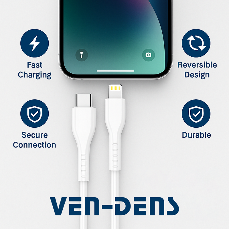 Fast Charging Cable – USB-C, Lightning & USB-A Variants