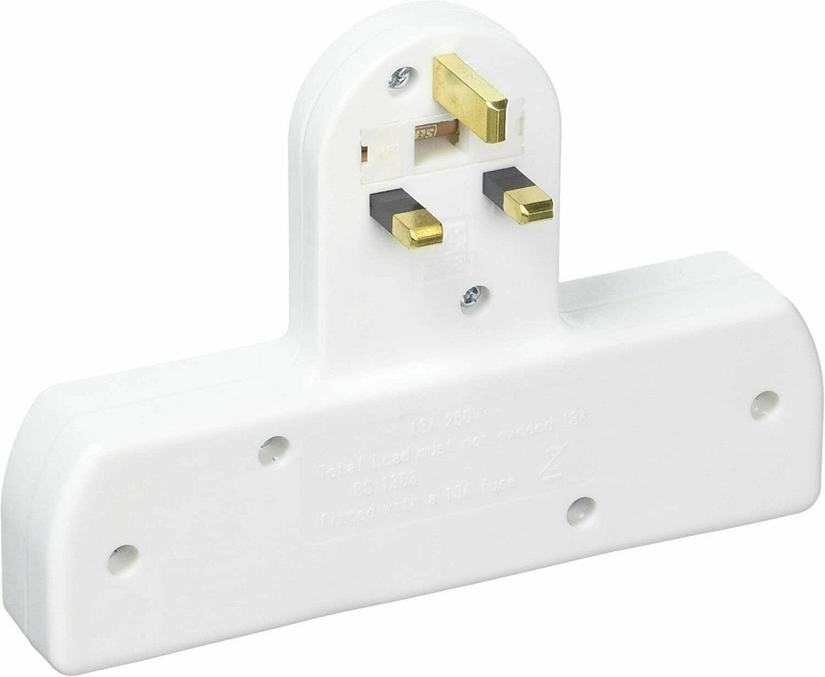 3-Way Moulded Cable-Free Adaptor – Compact Power Splitter